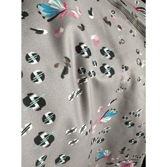 Becco LA Floral Crop Leggings, Taupe, Large - Picture 4 of 5